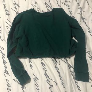 Green Crop Top Sweater